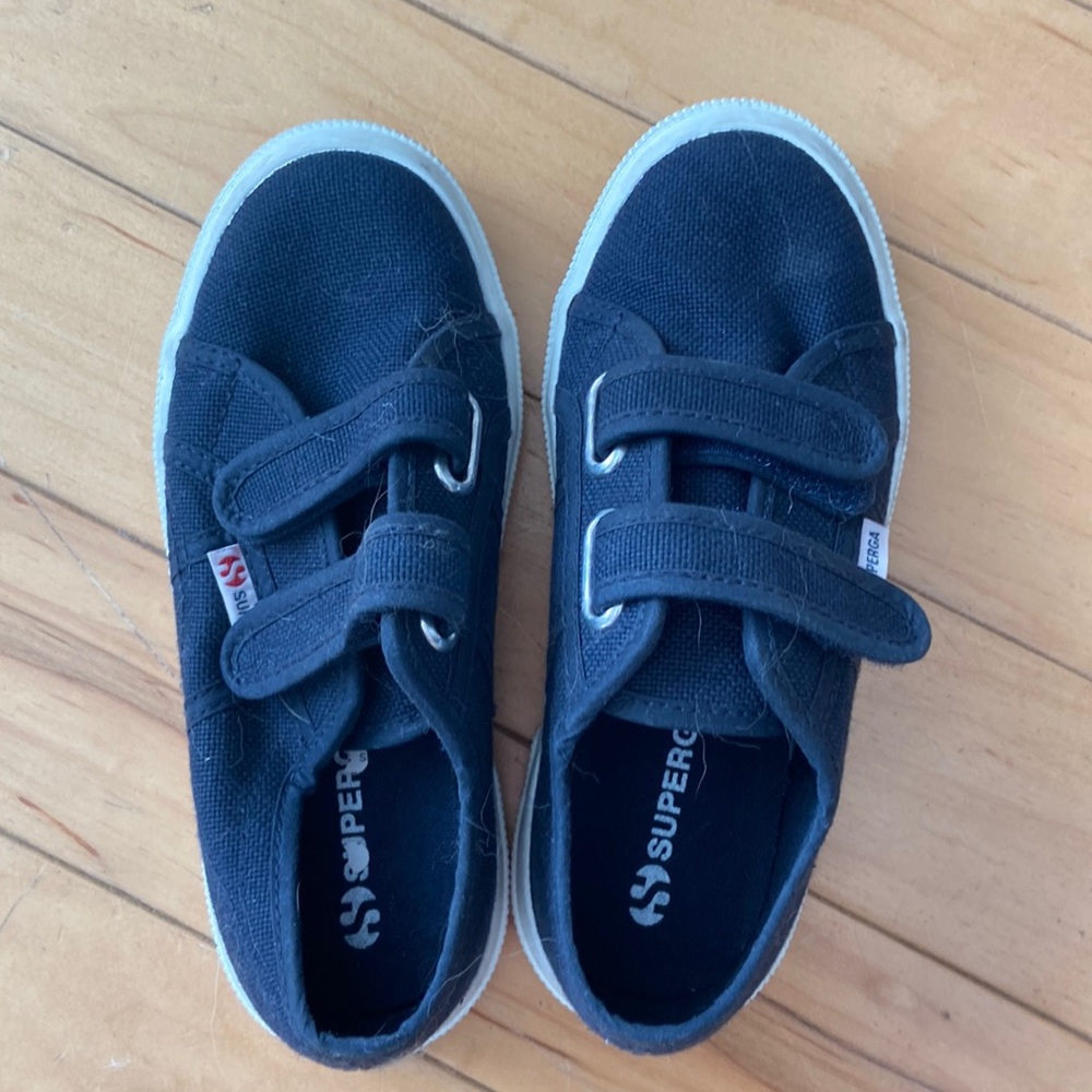 Superga navy Velcro size 13.5 US kids shoes